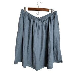 Knotium Studio 100% Linen Lagenlook Skirt Made in Romania Womans Large